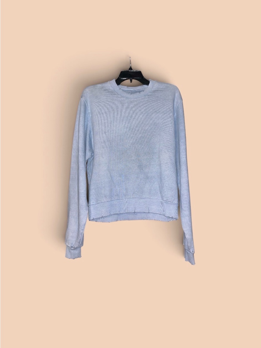 Moussy Pale Blue Crewneck Sweater